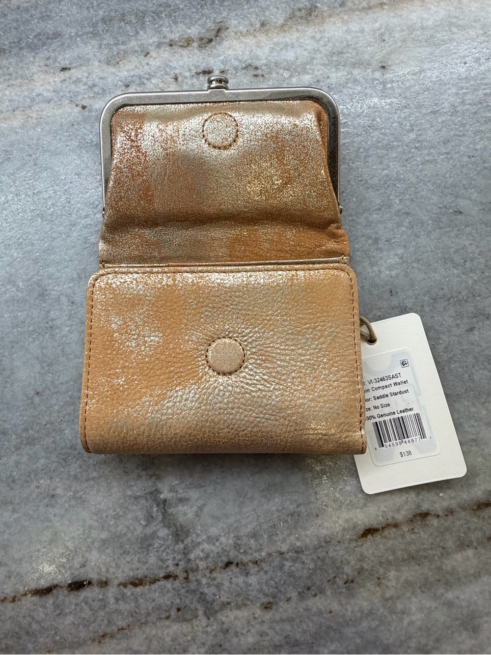 Compact HOBO Wallet - Saddle Stardust - Picture 4 of 6